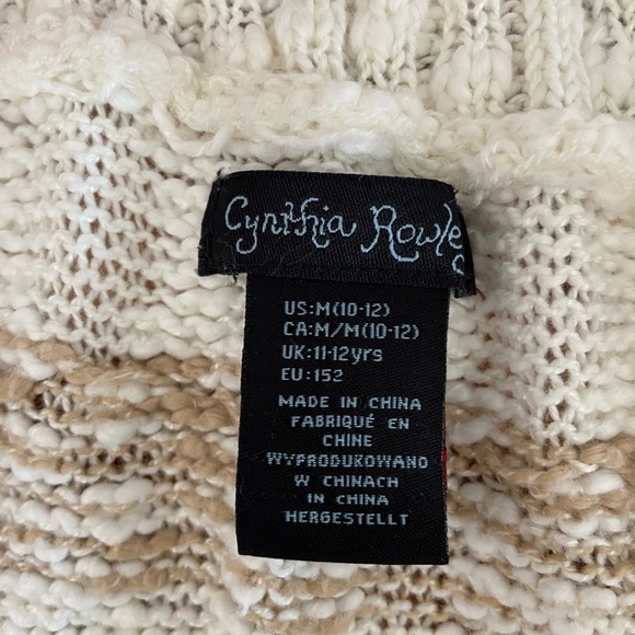 ☃️Cynthia Rowley Textured Knit Toggle Front Enclosure Fold Over Collar Knit Vest - Picture 4 of 5
